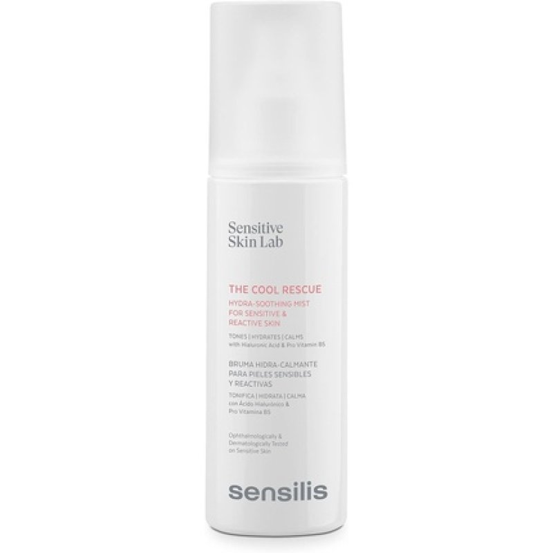 Sensilis The Cool Rescue Moisturizing and Refreshing Mist for Sensitive and Reactive Skin with Hyaluronic Acid and