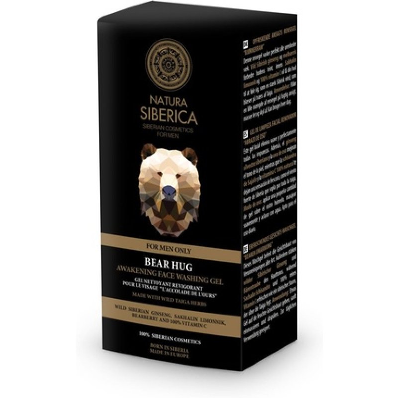 Natura Siberica Bear Hug Awakening Face Washing Gel for Men 150ml
