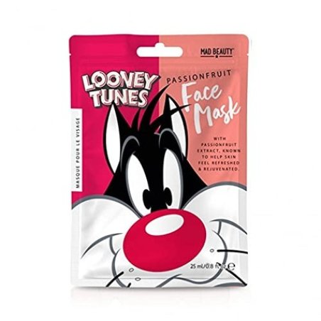 MAD Beauty Disney Looney Tunes Sylvester Face Mask Moisturizing and Relaxing Sheet Mask for Nourished Skin and a