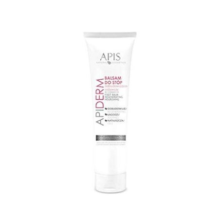 APIS APIDERM Foot Balm with Tar Tree Extract, Oat, Flax, Aloe, Vitamins A and E, D-Panthenol and Allantoin 100ml