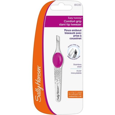 Sally Hansen Beauty Tools Eazy Tweezy Slant Tip Tweezer Comfort Grip Slant Tip with Platform Precision Stainless Steel