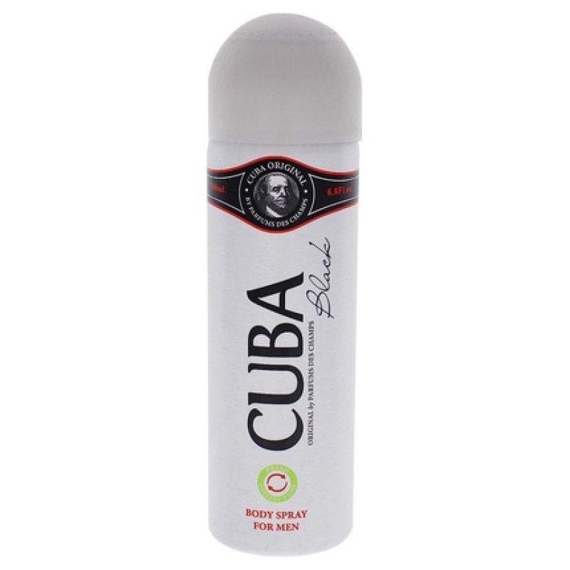 Cuba Paris Black Deodorant Spray Body Spray 200ml
