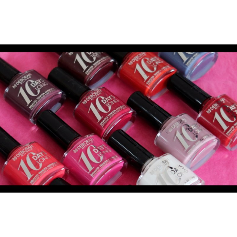 Deborah Milano 10 Days Long Nail Enamel 886, Vintage Red