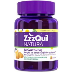 Zzzquil Natura Sleep Supplement With Melatonin Mango-Banana Flavor 30 Gummies