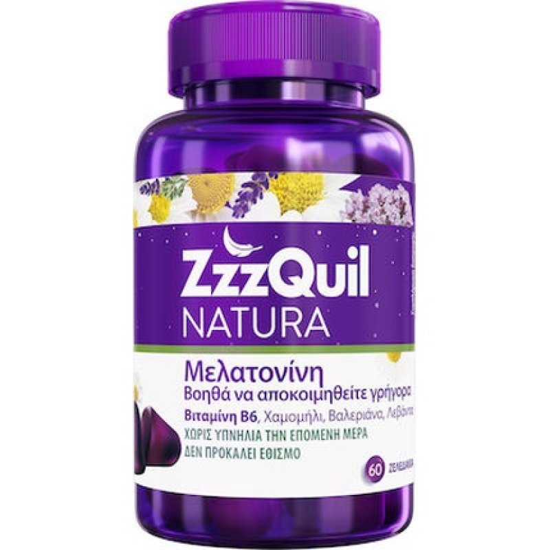 Zzzquil Natura Dietary Supplement With Melatonin - 60 Gummies