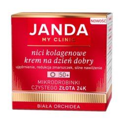 Jandan Collagen Day Cream 50 With Micro-Particles Of Pure 24k Gold White Orchid 50ml