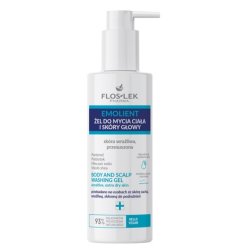 Floslek Emollient Body And Scalp Wash Gel For Sensitive Skin 175ml