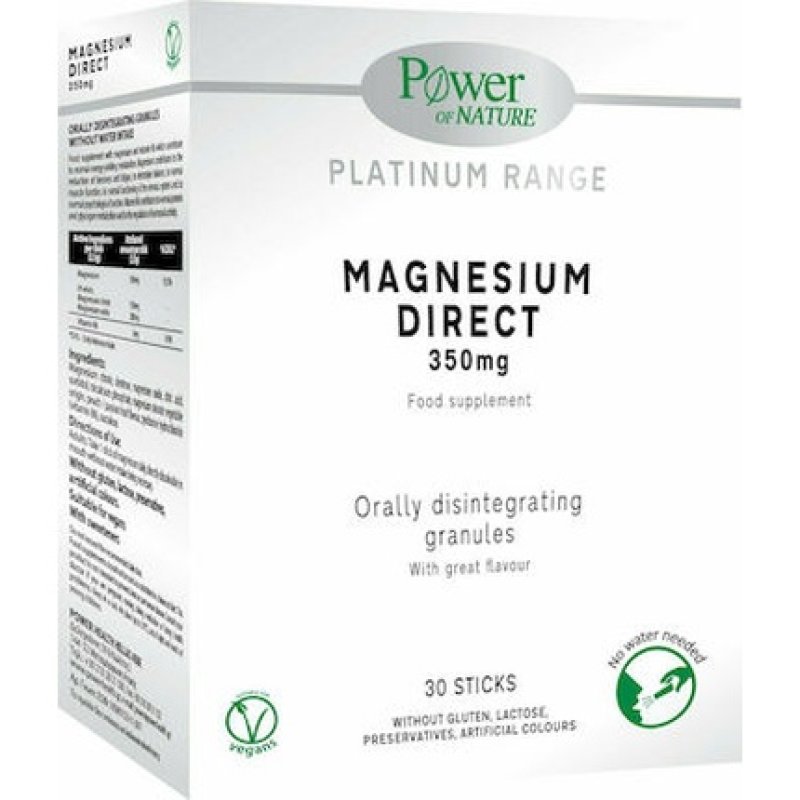 Power Health Power Of Nature Platinum Range Magnesium Direct 350mg 30 Capsules