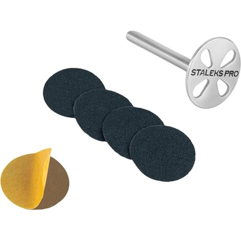 STALEKS Pododisc Pedicure 5 Refills File 180 Grit Professional Home Use Stainless Steel