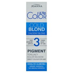 JOANNA Ultra Color Pigment Hair Toning Pigment - Neutralizing Unwanted Yellow Tones - With Conditioner Shampoo