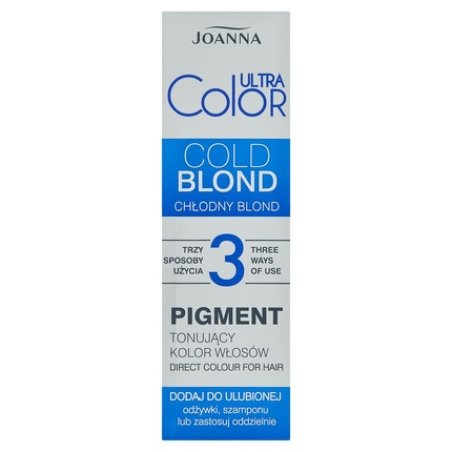 JOANNA Ultra Color Pigment Hair Toning Pigment - Neutralizing Unwanted Yellow Tones - With Conditioner Shampoo