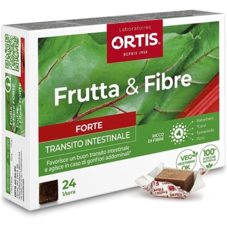 Ortis Frutta&Fibre Forte Intestinal Dietary Supplement 24 Cubes