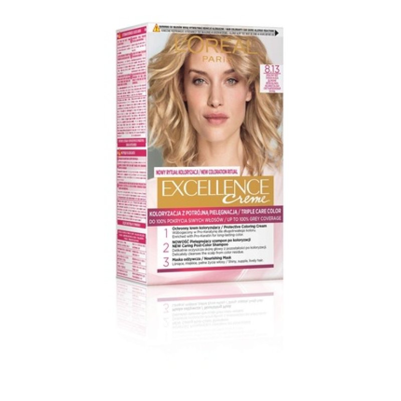 L'Oréal Paris Excellence 8.13 Hair Color - Pearl Beige 268g