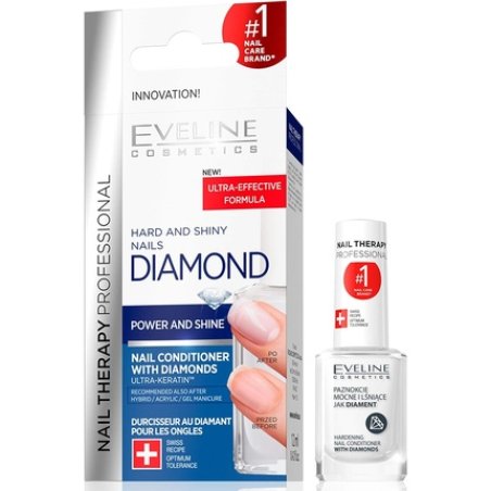 Eveline Cosmetics Professional Diamond Nail Hardener Conditioner with Diamonds 12ml
