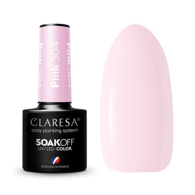 Claresa 504 Pink UV Nail Polish 5ml