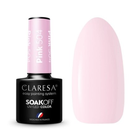 Claresa 504 Pink UV Nail Polish 5ml