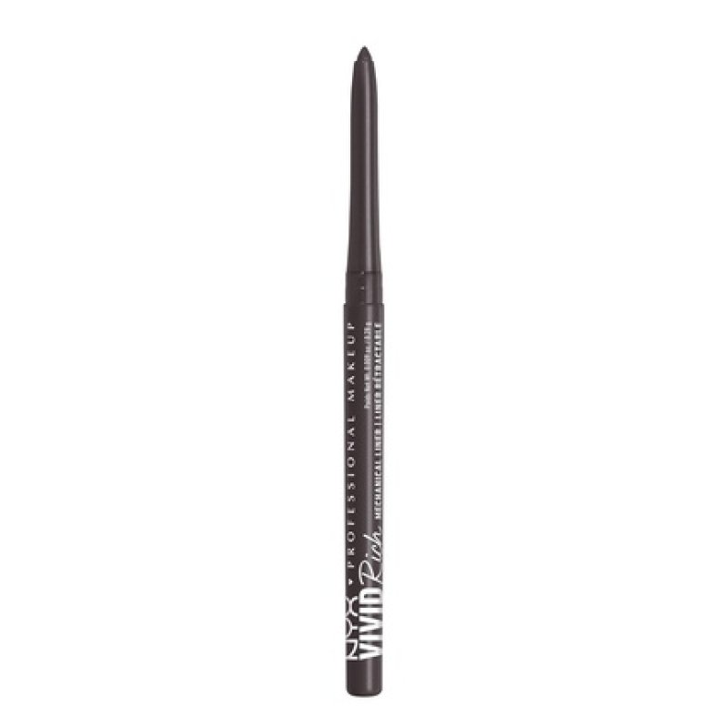 NYX PROFESSIONAL MAKEUP Vivid Rich Mechanical Eye Pencil Retractable Eyeliner Truffle Diamond Pewter Shimmer 12 Count