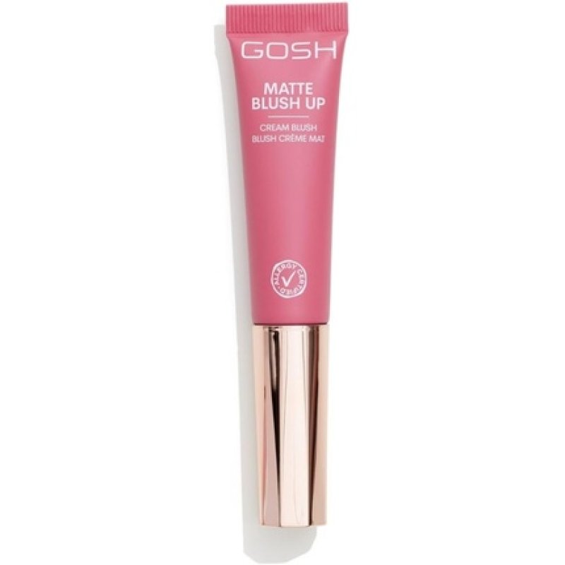 GOSH Cream BLUSH-UP Matte Blush Stick for Defined Facial Features and Smooth Blending Liquid Blush with Built-in Sponge