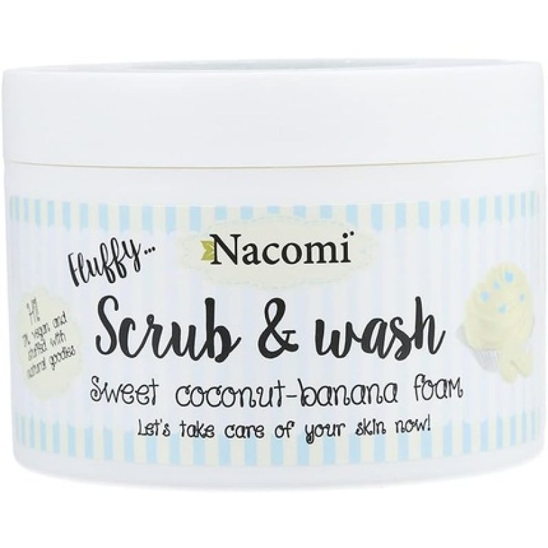 Nacomi Natural Sweet Coconut Banana Scrub and Wash Foam 180ml
