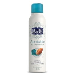 Neutro Roberts Dry Iris and Almond Deodorant Spray Zero Alcohol with Natural Cotton and Pure Glycerin Oil for Men and