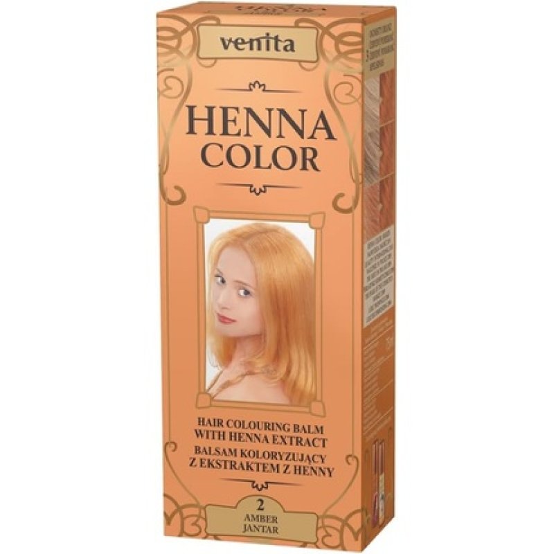Venita Henna Color Hair Dye 75ml - Color 2 Amber