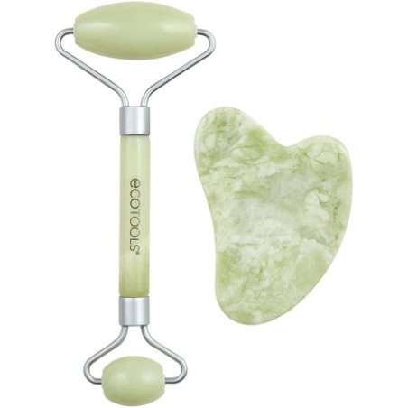 EcoTools Jade Roller and Gua Sha Facial Set 100% Jade Skincare Essential