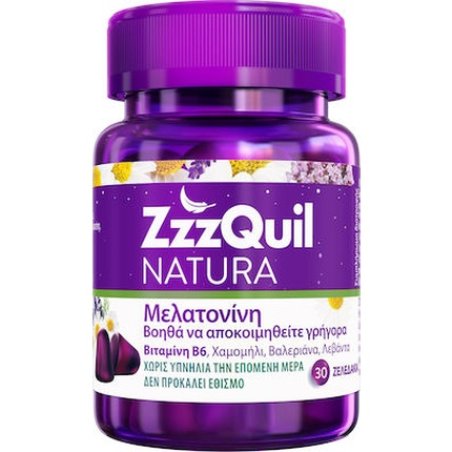 Zzzquil Natura Dietary Supplement With Melatonin - 30 Gummies