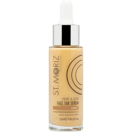 St Moriz Professional Prime & Glow Face Tan Serum Hydrating 2-in-1 Self Tan Face Serum & Makeup Primer With Hyaluronic