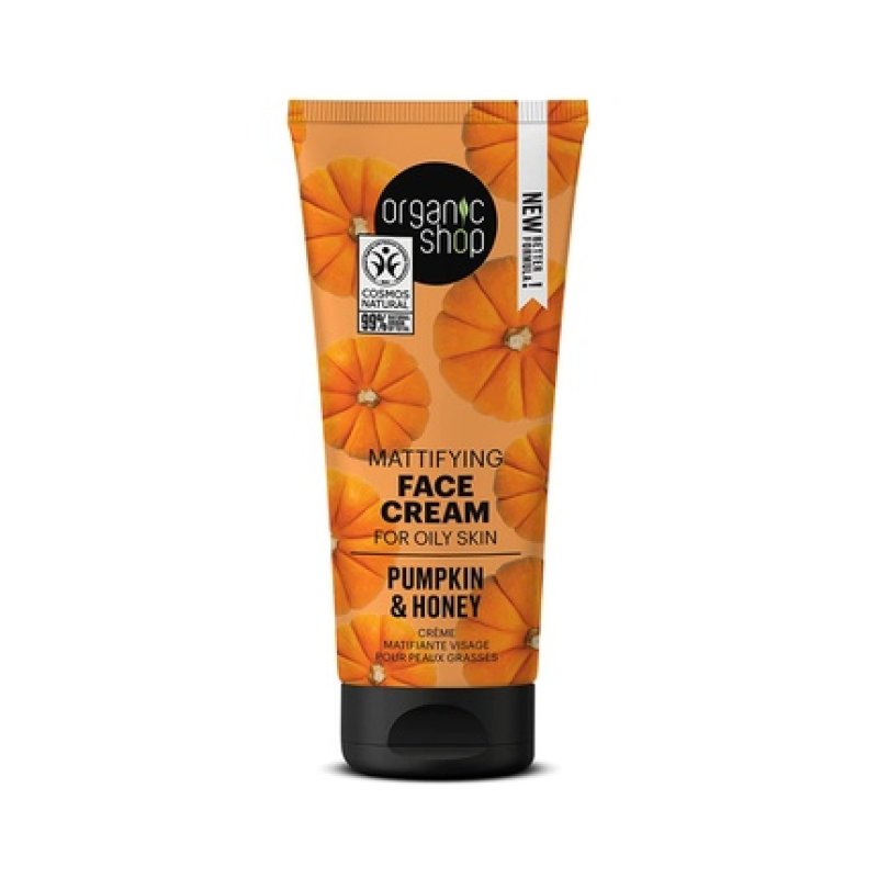Organic Shop Mattifying Face Cream for Oily Skin Pumpkin and Honey 50ml