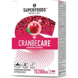 Superfoods Cranbecare Dietary Supplement For Urinary Tract Health 15200mg 30 Capsules