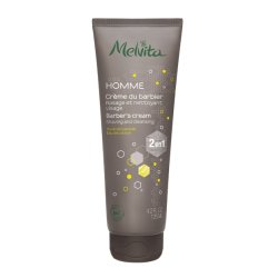 Melvita Organic Barber's Shaving and Cleansing Cream - Men Crème nettoyante Hommes 125 ml