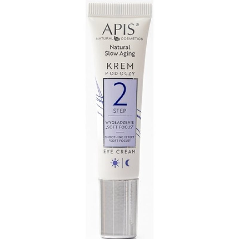 APIS Natural Slow Aging Eye Cream Step 2 Smoothing Soft Focus 15ml