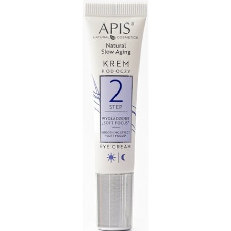 APIS Natural Slow Aging Eye Cream Step 2 Smoothing Soft Focus 15ml