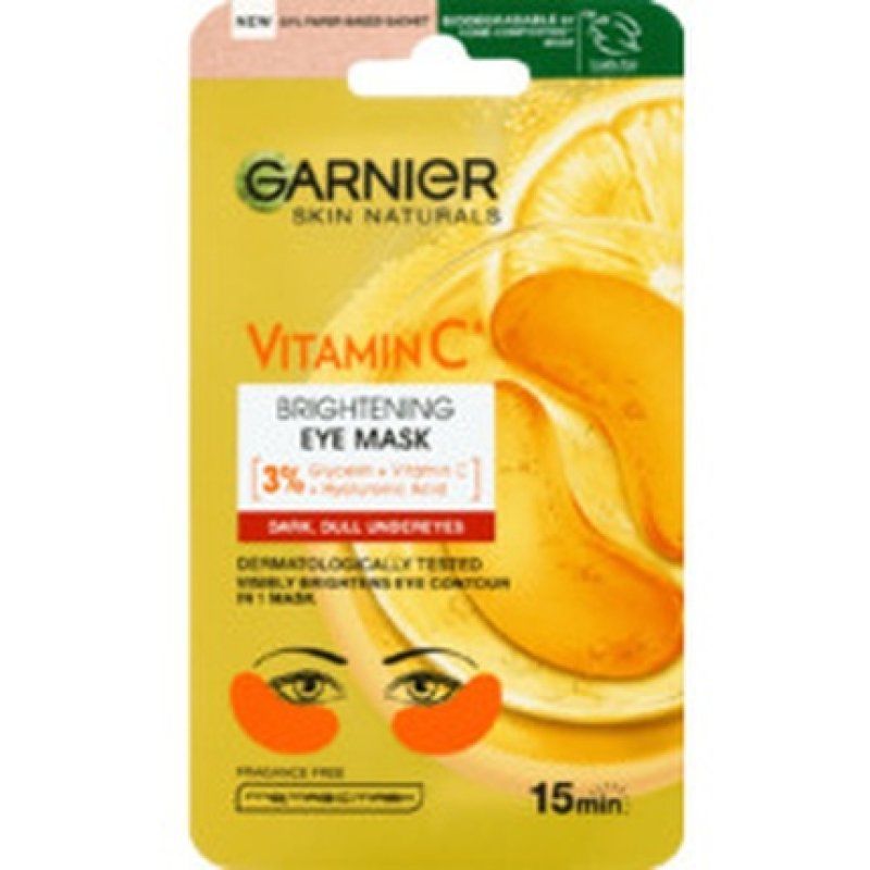 Garnier Vitamin C Brightening Eye Mask - Rozjasnujici Ocni Maska S Vitaminem C
