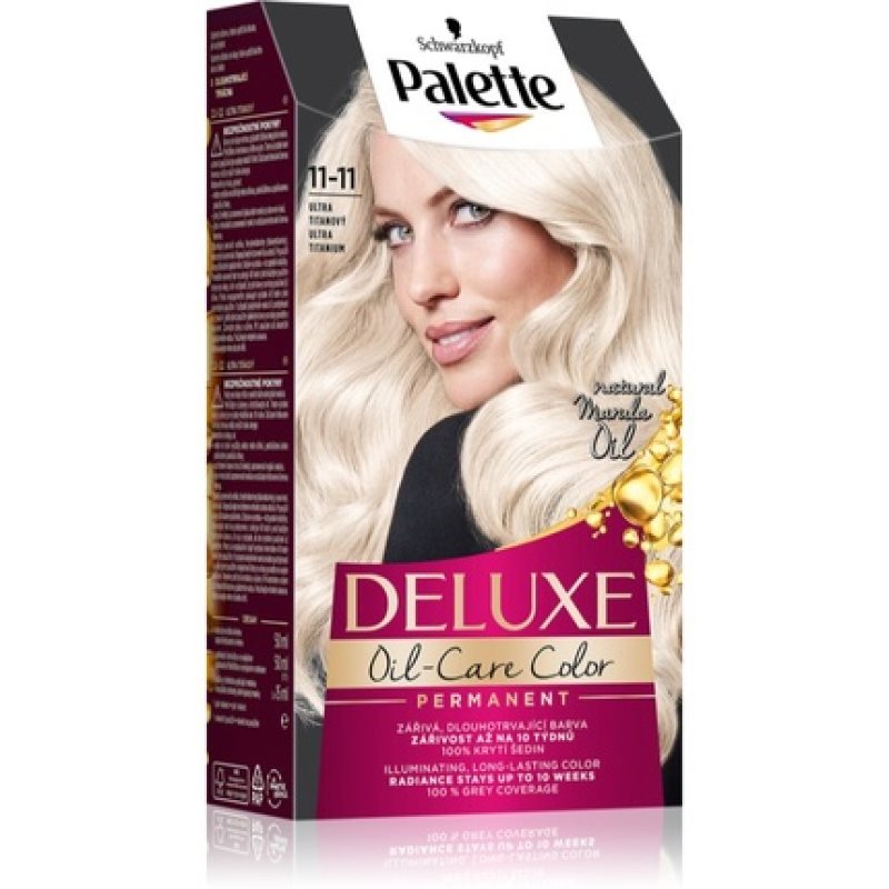 PALETTE Deluxe Oil-Care Permanent Hair Color 11-11 Blond Ultra Titanium