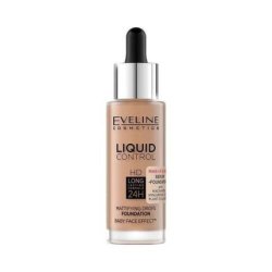 Eveline Liquid Control HD Foundation with Niacinamide Dropper No.060 Sunny Beige 32ml