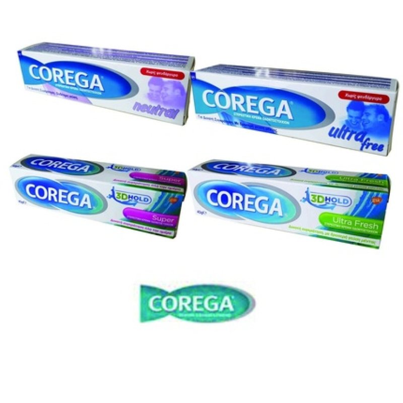 Corega 3D Hold Super Neutral Ultra Free and Ultra Fresh Denture Adhesive 40g