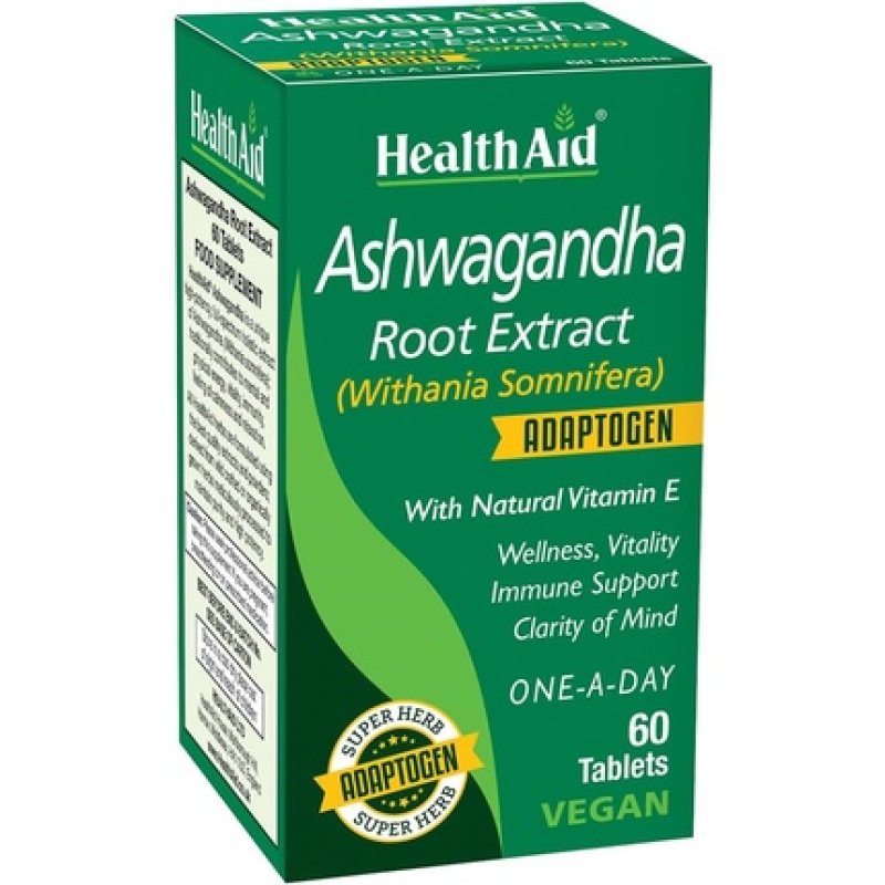 HealthAid Ashwagandha 350mg Root Extract 15:1 60 Tablets