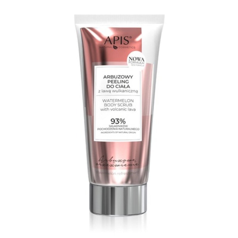 Apis Watermelon Body Scrub with Volcanic Lava 93% Natural Ingredients 200ml