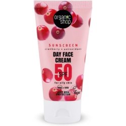 Organic Shop Sunscreen Day Face Cream 50 SPF for Oily Skin 50ml