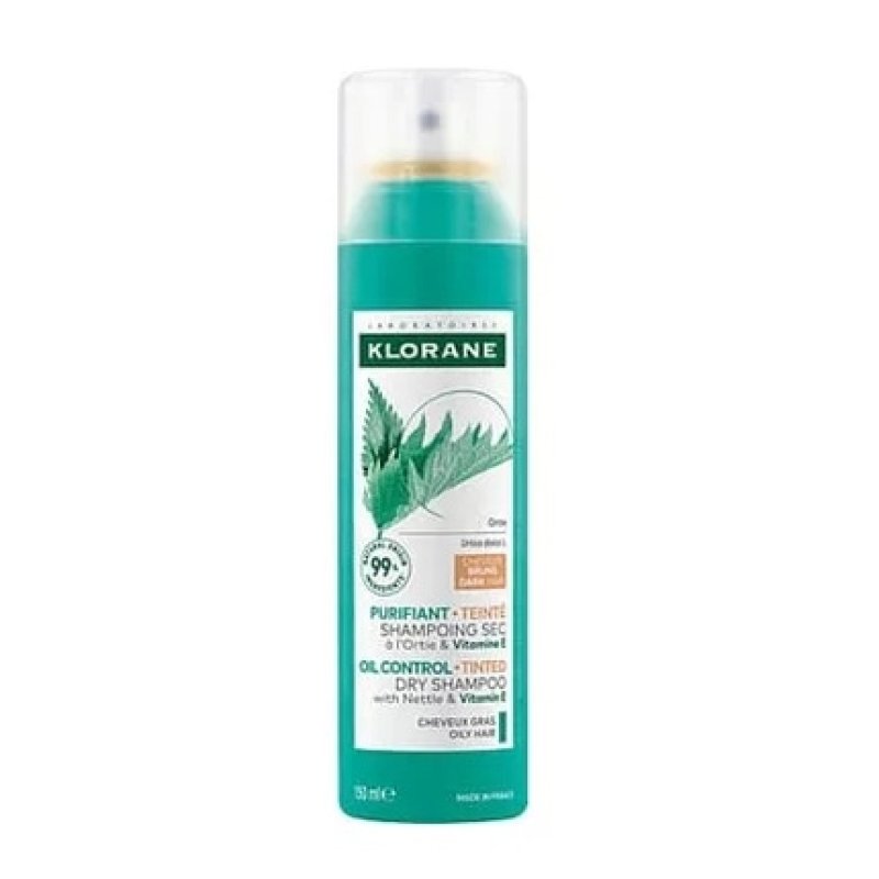 Klorane Dry Shampoo For Dark Hair With Nettle And Vitamin E 150 Ml