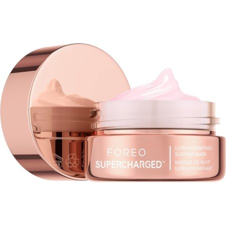 FOREO SUPERCHARGED Overnight Mask Night Cream Face Moisturizer Rejuvenating Care Hyaluronic Acid Vitamin E Vegan