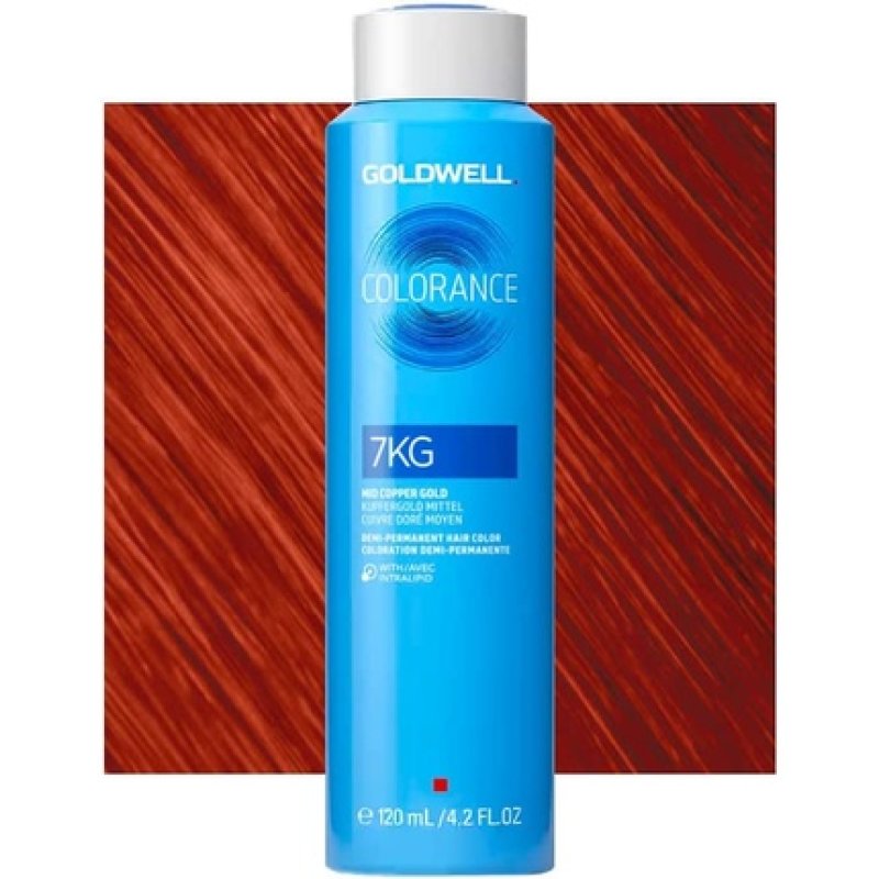 Goldwell Colorance Warm Reds Medium Golden Copper Hair Color 120ml - 7Kg Can