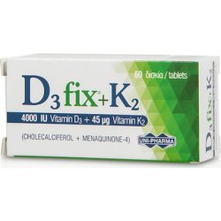 Uni-Pharma D3 Fix 4000 Iu K2 45 Mg Dietary Supplement - 60 Capsules