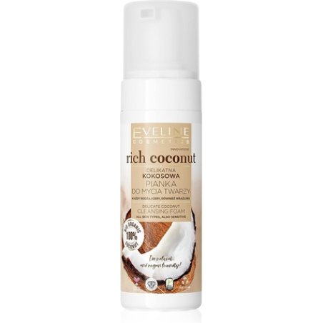 Eveline Cosmetics Rich Coconut Gentle Coconut Face Cleansing Foam 150ml