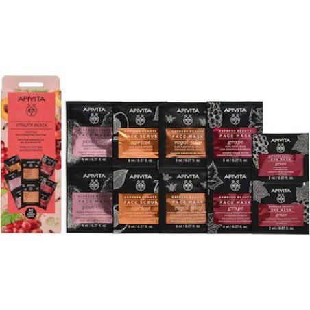 Apivita Express Vitality Snack 4 Express Face Mask With 1 Gift