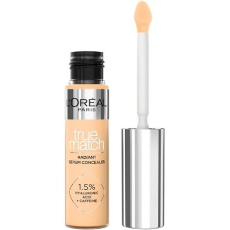 L'Oréal Paris Serum Concealer Medium Coverage Radiant Finish with 1.5% Hyaluronic Acid and Caffeine True Match 5.5D