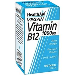HealthAid Vitamin B12 Prolong Release 1000ug 100 Tablets