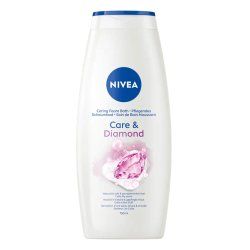 NIVEA Care & Diamond Shower Gel 750ml - Enriched with Vitamins C, E, and Nourishing Oils with Floral Scent of Calla