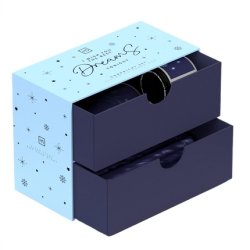 Hiskinset Good Night Set With Natural Soy Candle 100ml, Relaxing Mist For Body And Face 100ml, Curling Roller, Two Hair